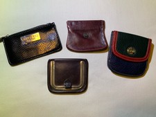 Vtg Coin Purse Lot 4 Change Wallet Jimmy Choo Aigner Tower Eiffel Coin Case
