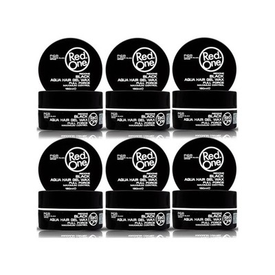   Red One Aqua Hair Gel Wax Black   Full Force, Maximum Control (6x150)  