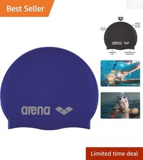 Unisex Hydrodynamic Silicone Swim Cap - Comfortable Long Hair Protection