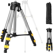 1.2M Stainless Steel Laser Level Tripod Adjustable Height Stand for laser Level