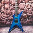 High-end custom 6-string electric guitar flame maple top blue color hot sale