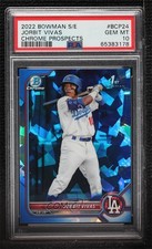 2022 Bowman Sapphire Edition Chrome Prospects Jorbit Vivas PSA 10 GEM MT 0m4r