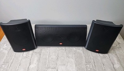 Cerwin Vega AVS-L/R Pair + AVS-CNT Center Speaker Set Of 3 Home Theater Tested