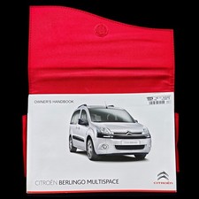 Citroen Berlingo Multispace Owners Manual Handbook + Wallet 2012~2015 (2013) 