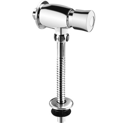 Brass Manual Flush Valve Delayed Flushing G1/2 Thread With Stainless Steel Pipe