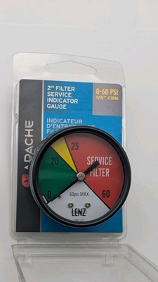#ad #ad Apache 2 In. 60 PSI Hydraulic Filter Service Indicator Gauge PRESSURE Apache $28.88