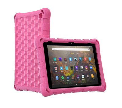 Kinder Tablet Schutzhülle Robust Case für Amazon Fire HD 8 HD 8 Plus 2020 Magenta