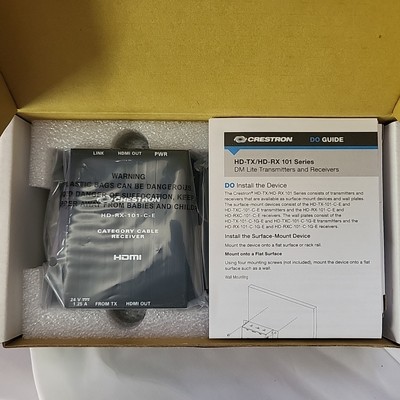 Crestron HD-RX-101-C-E Category Cable Transmitter NEW