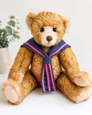 Vintage Ganz Cottage Collectibles Teddy Bear Sailor Scarf Plush 1999 Jointed 19
