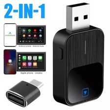 Wireless CarPlay Adapter USB Dongle Android Auto Car Auto Navigation Player 2in1