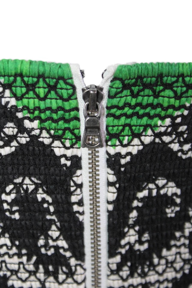 Женский черный макси-сарафан Alice + Olivia с квадратным вырезом на молнии без рукавов размер 8 - Изображение 4 из 4