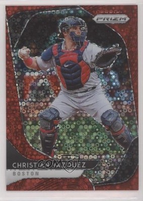 2020 Prizm Tier III Quick Pitch Red Donut Circle /149 Christian Vazquez #216 s5q