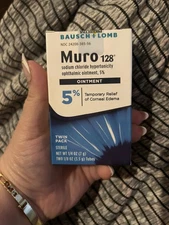 Bausch + Lomb Muro 128 Ointment Twin Pack .25 oz(7.0g) For Corneal Edema Relief