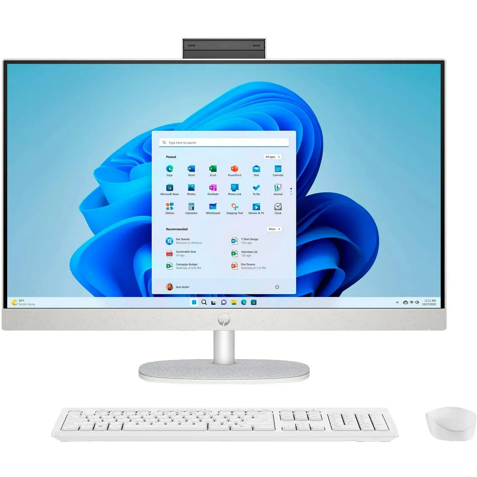 HP 27-cr0306 27 FHD All-In-One Desktop PC Intel Core i5-1334U 8GB 256GB Win11H. Available Now for $539.99