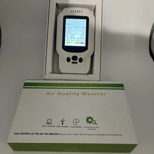 5in1 Air Quality Monitor PM25 HCHO TVOC Temperature Humidity Tracker