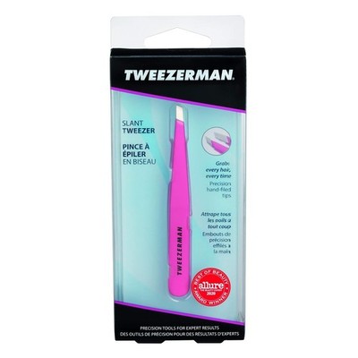 TWEEZERMAN Professional quality, 25° slant  # 216865 Mini Tweezer HOT PINK  New