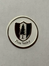 Rare Pine Valley Golf Club 1" Coin Style Golf Marker - Clementon, NJ - A Beauty!