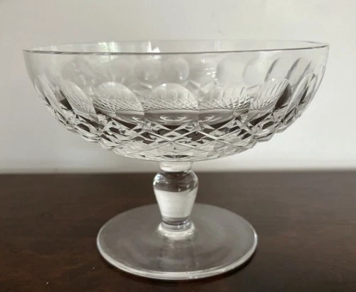 Vintage Waterford Crystal-Colleen Short Stemmed Footed Round Compote Dish Bowl