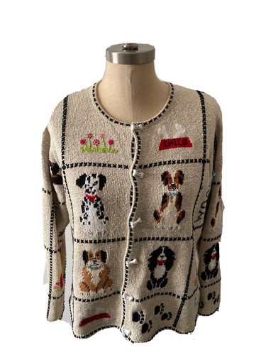 Dog Bone Sweater Beagle Dalmatian Rare 