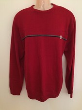 NWOT CHAPS RED SWEATER SZ XL CREWNECK 100 COTTON LONG SLEEVE HOLIDAYS