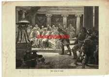 Gauls In Rome, Roman History, Book Illustration (Print), 1888