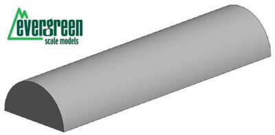 Top Evergreen Scale Models Halbrundstange Durchm. 2 mm, 350 mm lang 4 Stück 242