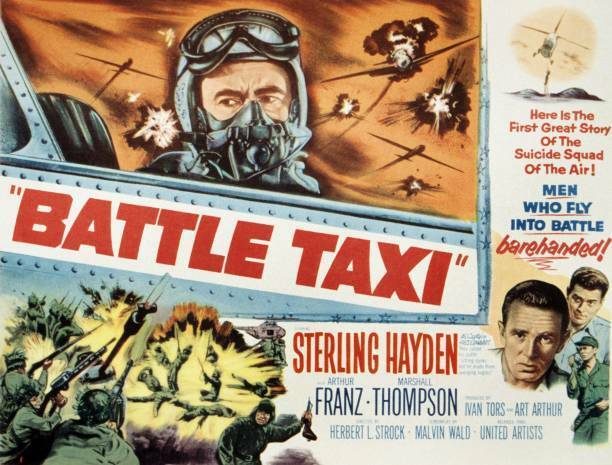 Battle Taxi Poster Bottom Right Sterling Hayden Arthur OLD MOVIE