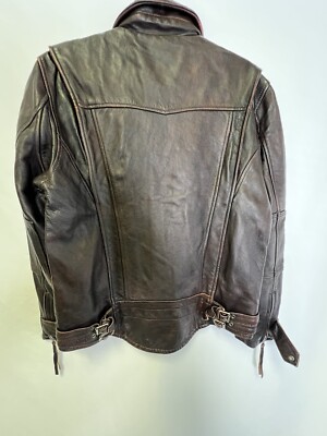 Vintage Fortime Fashion Leather Zipper Jacket sz 3XL (43