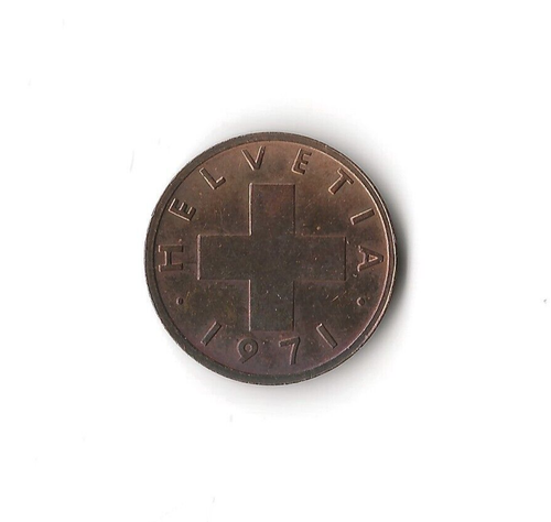 1971 Switzerland - 1 Rappen - 679 - Bronze - 1.5g