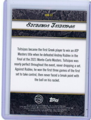 Stefanos Tsitsipas 2024 Topps Graphite Tennis Match Masters 16/75