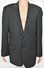 Jos A Bank Signature Collection Mens Sport Jacket Coat Wool Black Blazer L40