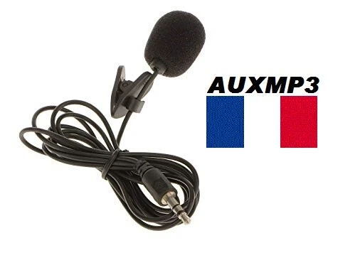 Microphone Cravate Compact avec Clip Pince Câble Micro PC Ordinateur Skype - Photo 1/1