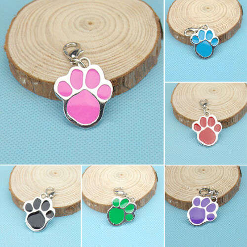 Cute Animal Dog Cat Pet Paw Print Stainless Steel Pendant Necklace Charm Tag SEU - Afbeelding 1 van 15