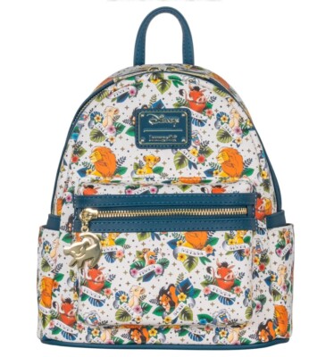 Loungefly Exclusive Disney Lion King Tattoo Mini Backpack NEW Simba Pumba