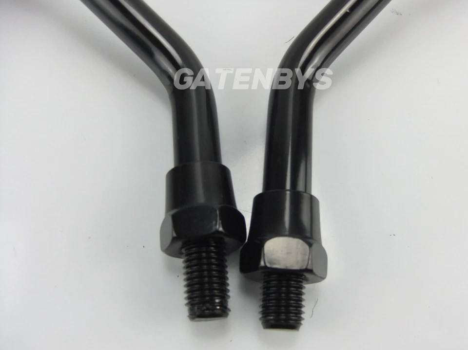 New Black For Yamaha XS750 1977-1979 Motorcycle Mirrors 10mm Left & Right XS 750 - Image 2 of 4