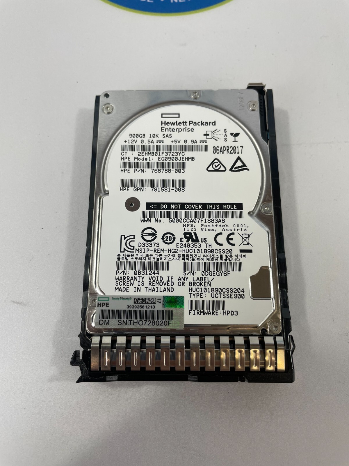 Lot of 8 - HPE 719429-001 900GB 10K SAS SFF 6Gbps ENT SC Hard Drive ...