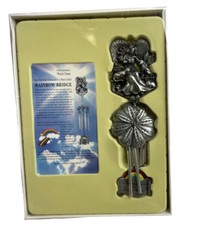 Pet Memorial Wind Chimes - The Rainbow Bridge Story Windchime Pet Remembrance