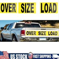 12"x60" 3 piece Magnetic Oversize Load Sign for Escort/Pilot Car ~ Truck Safety