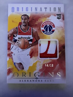 2025 Origins Alexandre Sarr 4/10 Origination Jersey Patch