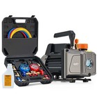 4CFM Vacuum Pump Air Conditioning Tools Manifold Gauges R134A HVAC