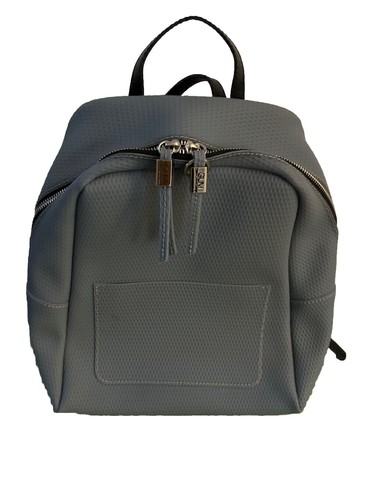 chiarini backpack leather silver GIANNI CHIARINI Metallic Silver Gray Snake Scale Genuine Leather Backpack  Italy
