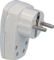 As-Schwabe 45034 | Schutzkontakt-Winkelstecker, Weiß