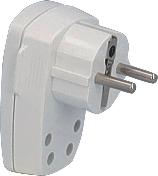 As-Schwabe 45034 | Schutzkontakt-Winkelstecker, Weiß-image