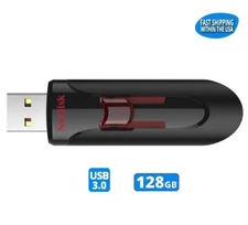 Sandisk Cruzer Glide 128GB 3.0 Flash Drive USB Thumb Drive
