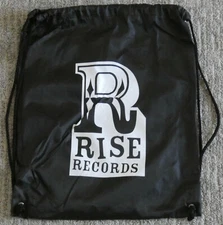 RISE RECORDS Drawstring 7" & 12"Vinyl Record Tote Bag dance gavin dance polyphia