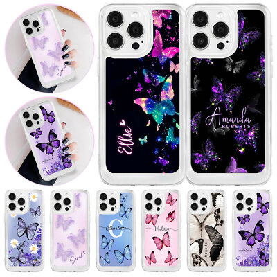 Butterfly Personalized Cover Shockproof Phone Case For iPhone 16 15 Pro 14 13 17
