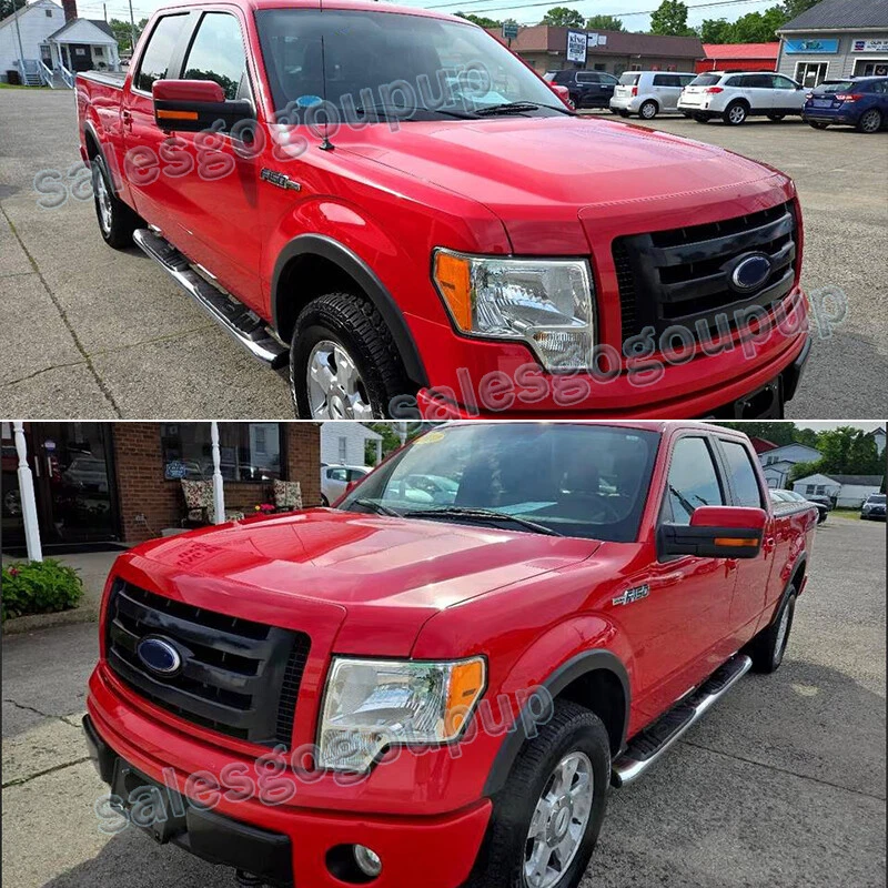 Front Upper Bumper Grille Race Red&Black For 2009-14 Ford F-150 F150 XLT STX FX4 Foto 2 de 4