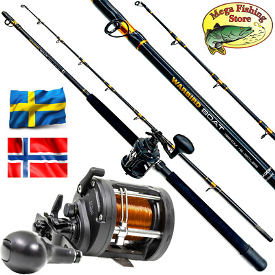 FLADEN Norwegen Deluxe Meeres Combo - Hochsee Rute + Multirolle - Boot Angel  Set | eBay.de