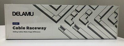 DELAMU CC01 Cord Cover Raceway Kit 157inch Cable Cover Channel Paintable NEW