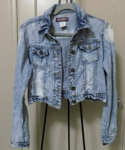 BONGO denim blue jean jacket CROPPED 